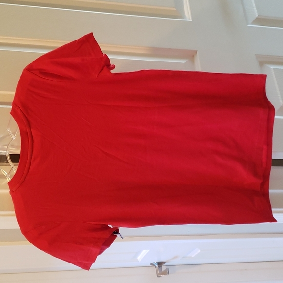 1901 By Nordstrom Christmas Holiday Graphic Print Nice-ish T-shirt Red - Picture 5 of 5